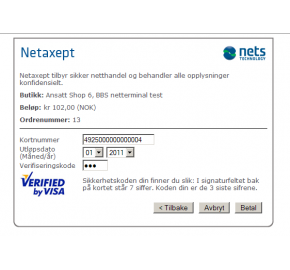 NETS/BBS Netaxept Payment Integration (1.5.x/2.x.x)
