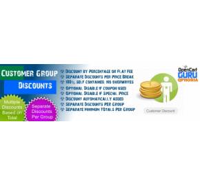 Customer Group Discount/Fee (1.5.x/2.x.x)