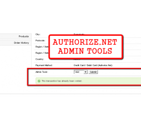 Authorize.net Admin Tools 15x/2xx (Refund/Void/Capture)